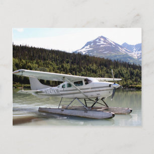 Postal Avión flotante, lago Trail, Alaska 3