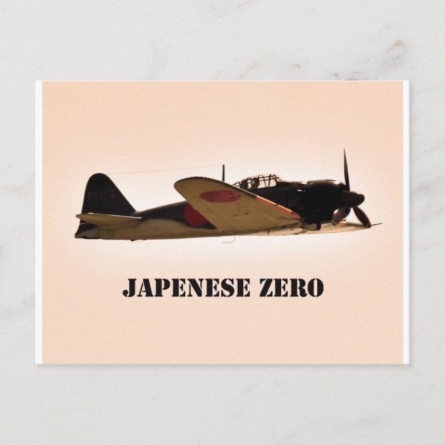Postal Avión japonés de la Segunda Guerra Mundial (Anverso)