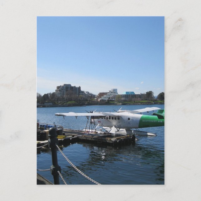 Postal Avión marino panorámico en Victoria (Anverso)