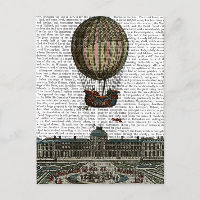 Postal Avión sobre la ciudad (Anverso)