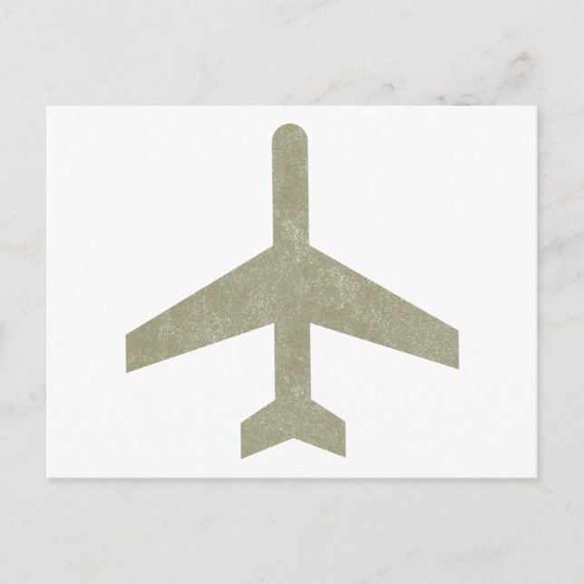 Postal Avión Vintage (Anverso)