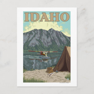 Postal Avión y pesca de Bush - Idaho