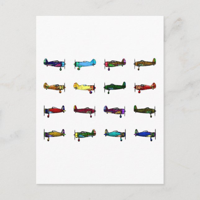 Postal aviones (Anverso)