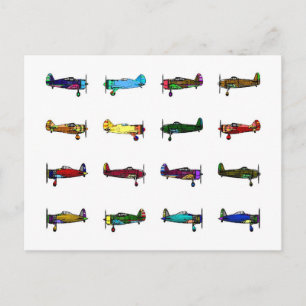 Postal aviones