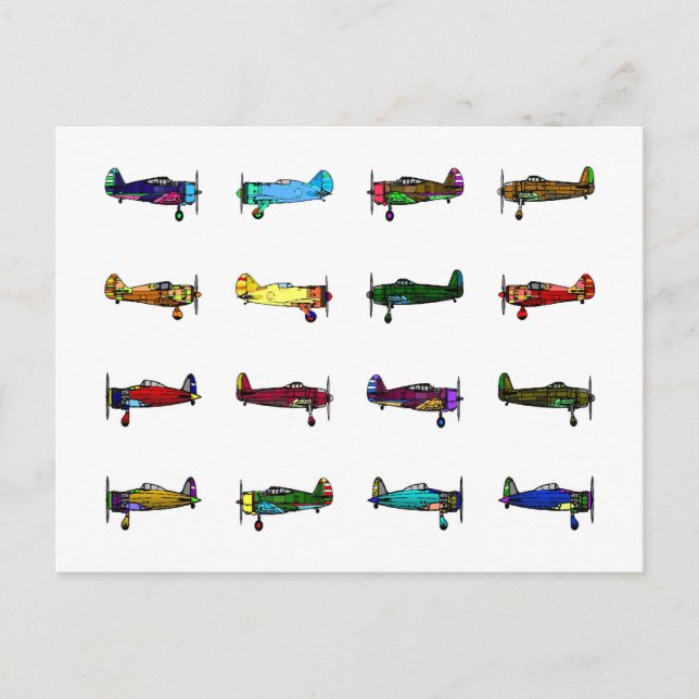 Postal aviones (Anverso)