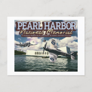 POSTAL AVIONES DE COMBATE - MEMORIAL NACIONAL PEARL HARBO