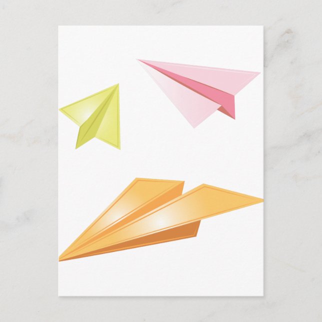 Postal Aviones de papel (Anverso)