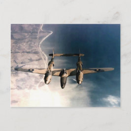 Postal Aviones históricos de tiempo de guerra en vuelo WW