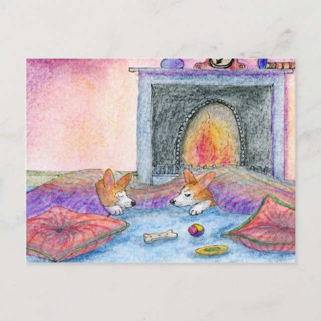 Postal Avísennos cuando llegue la primavera (Anverso)