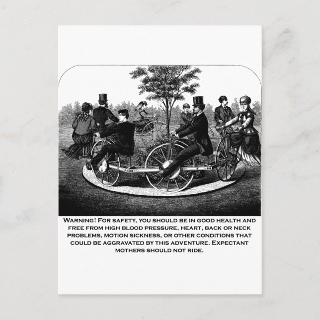 Postal Aviso de montaña rusa (Anverso)