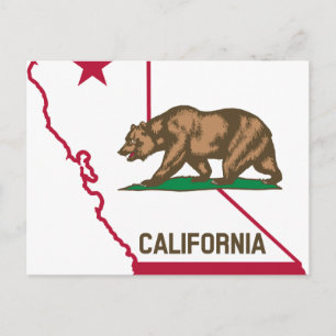 Postal Aviso de viaje de turismo de California