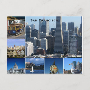 Postal Aviso de viaje de turismo de California añada post