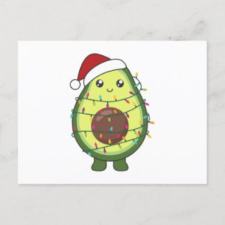Postal Avocado Christmas Lights Funny Avocados