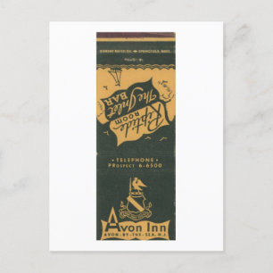 Postal Avon by the Sea NJ, Avon Inn 1950 Matchbook