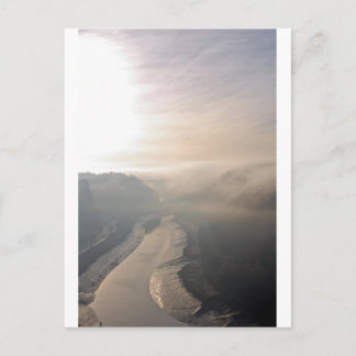 Postal Avon Gorge en la niebla