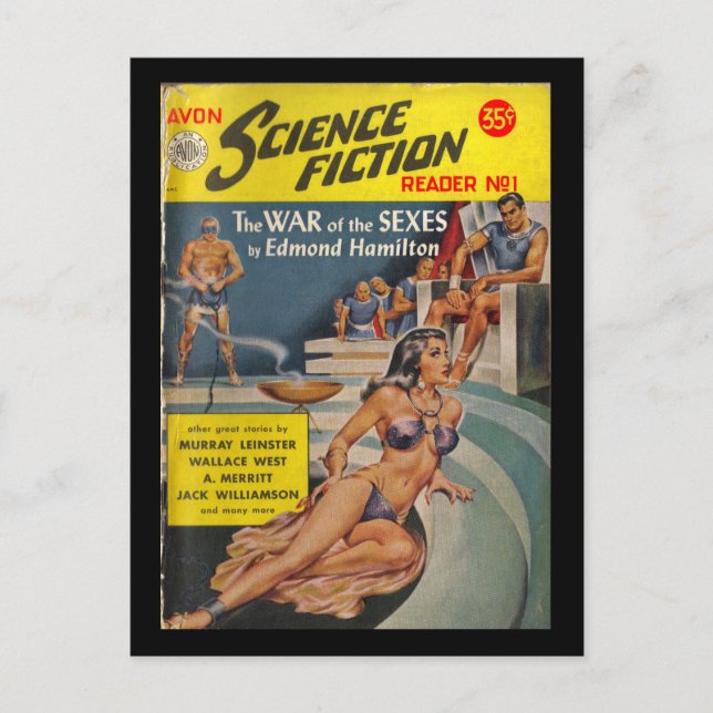 Postal Avon Science Fiction Reader 01 (1951.Avon)_Pulp Ar (Anverso)