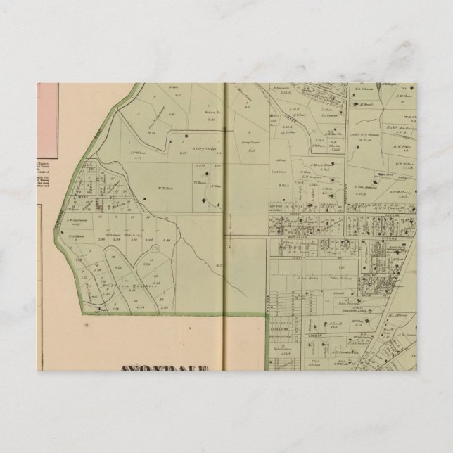 Postal Avondale, Ohio (Anverso)