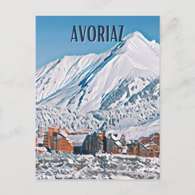 Postal Avoriaz Station de ski  (Anverso)