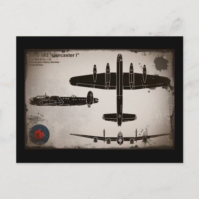 Postal Avro 683 Lancaster 1 (Anverso)