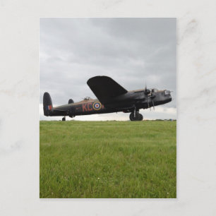 Postal Avro Lancaster En El Campo