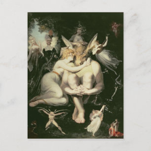 Postal Awakes Titania, rodeados por un asistente