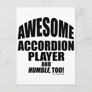 Postal Awesome Accionador de acordeón