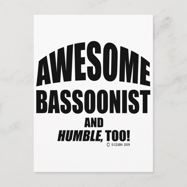 Postal Awesome Bassoonist (Anverso)