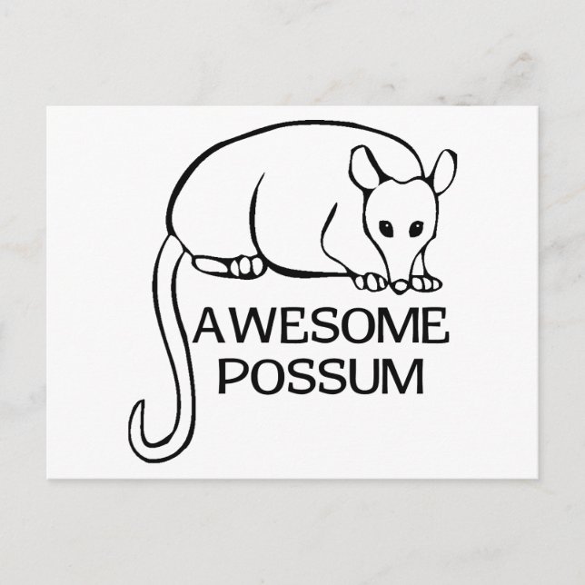Postal Awesome Possum (Anverso)