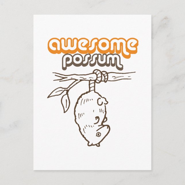 Postal Awesome Possum (Anverso)