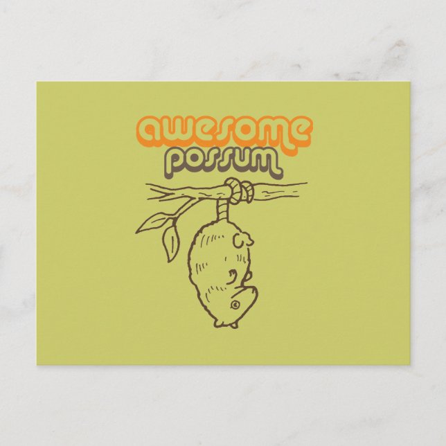 Postal Awesome Possum (Anverso)