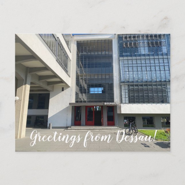 Postal aWorld2Celebrate: Saludos desde Dessau! (Anverso)