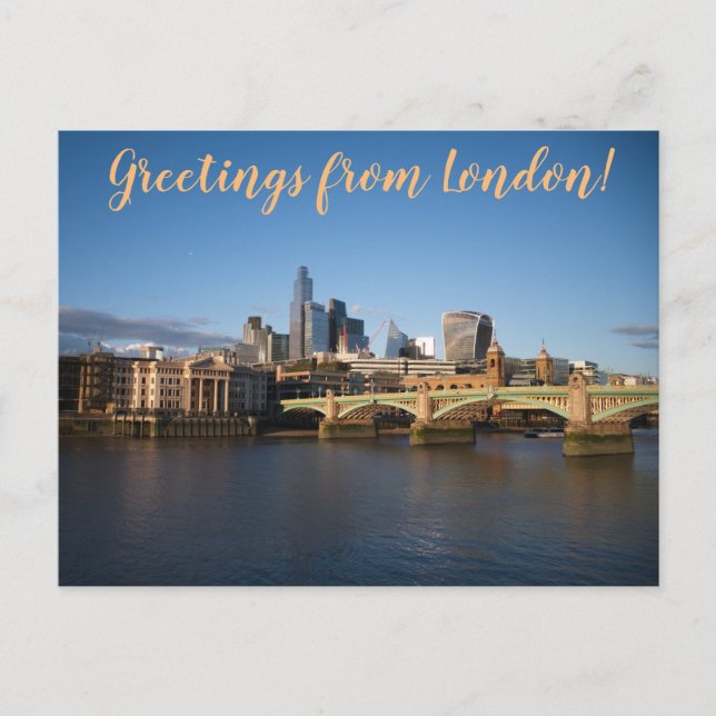 Postal aWorld2Celebrate: Saludos desde Londres! (Anverso)