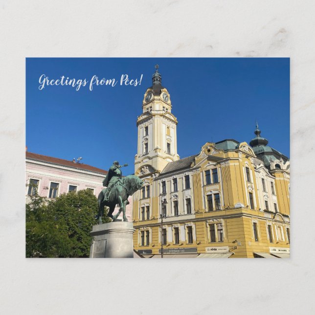 Postal aWorld2Celebrate: Saludos desde Pécs! (Anverso)