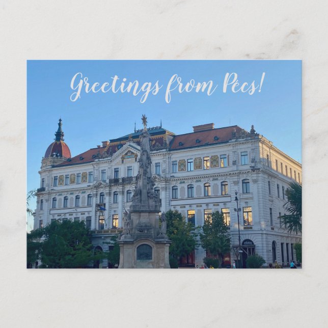Postal aWorld2Celebrate: Saludos desde Pécs! (Anverso)