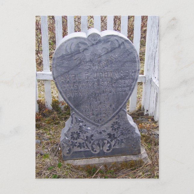 Postal Axel E. Johanson, U. S. R. C. Oso (Anverso)