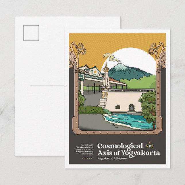 Postal Axis of Yogyakarta Indonesia Travel (Anverso / Reverso)