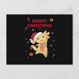 Postal Axolotl Merry Christmas Winter Animals Axolotls