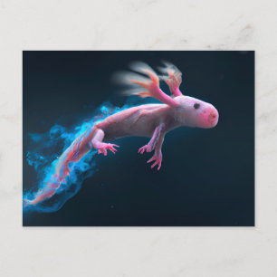 Postal Axolotl rosado