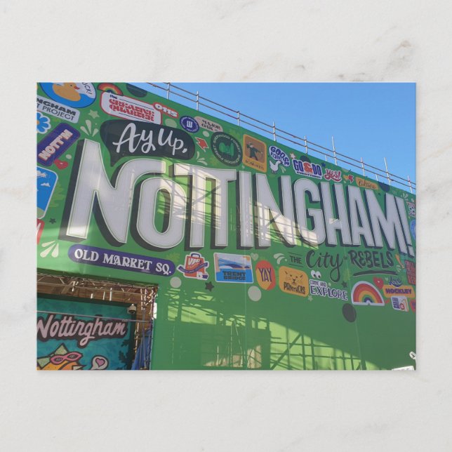 Postal ¡Ay, Nottingham! (Anverso)