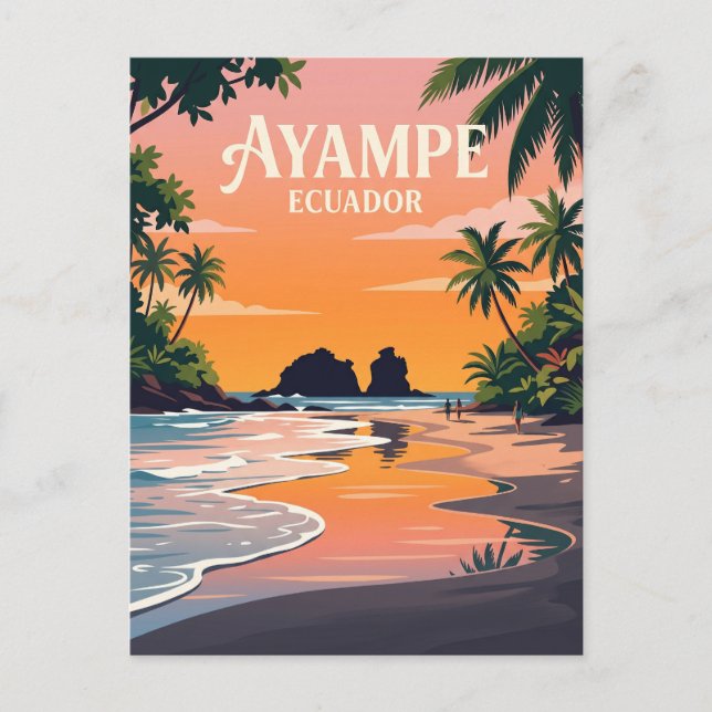 Postal Ayampe Ecuador (Anverso)