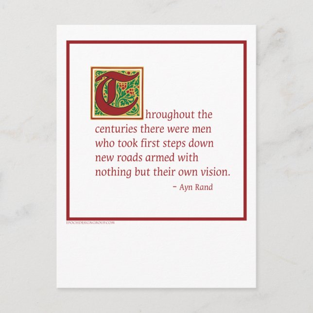 Postal Ayn Rand (Anverso)