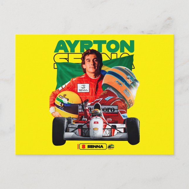Postal Ayrton Senna (Anverso)