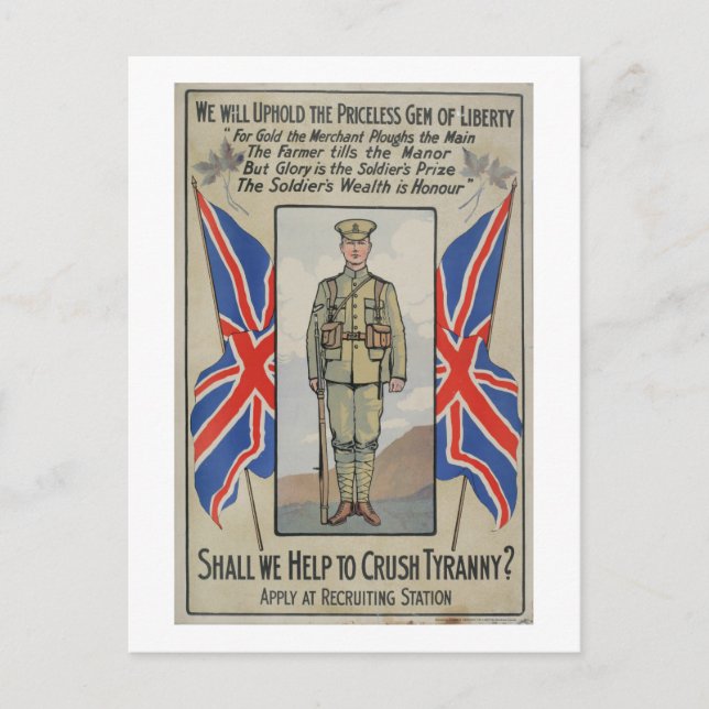 Postal Ayuda a aplastar al Poster de la propaganda de tir (Anverso)