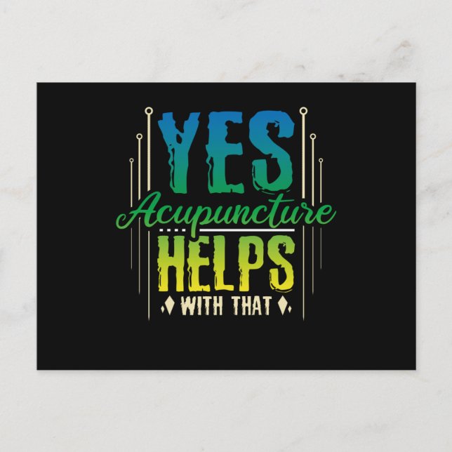 Postal Ayuda a la acupuntura (Anverso)