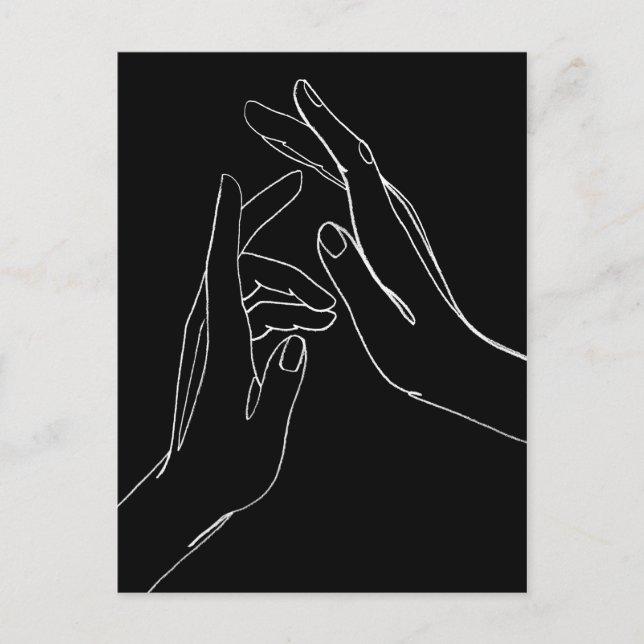 Postal Ayudar a las manos (Anverso)