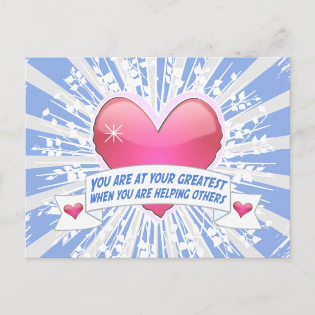 Postal Ayudar a los Demás (Anverso)