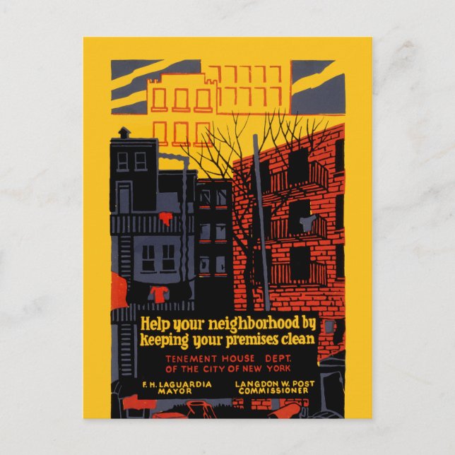 Postal Ayudar a su vecindario (Anverso)