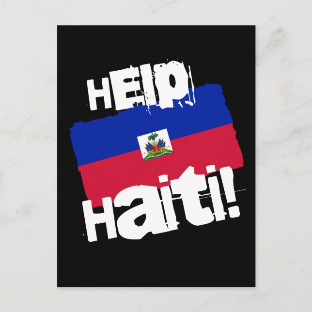 Postal ¡Ayuden a Haití! (Anverso)