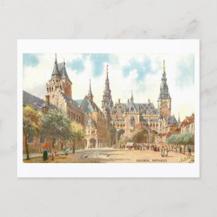 Postal Ayuntamiento antiguo, Aquisgrán, Alemania