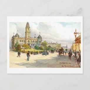 Postal Ayuntamiento antiguo, Dunedin, Nueva Zelanda